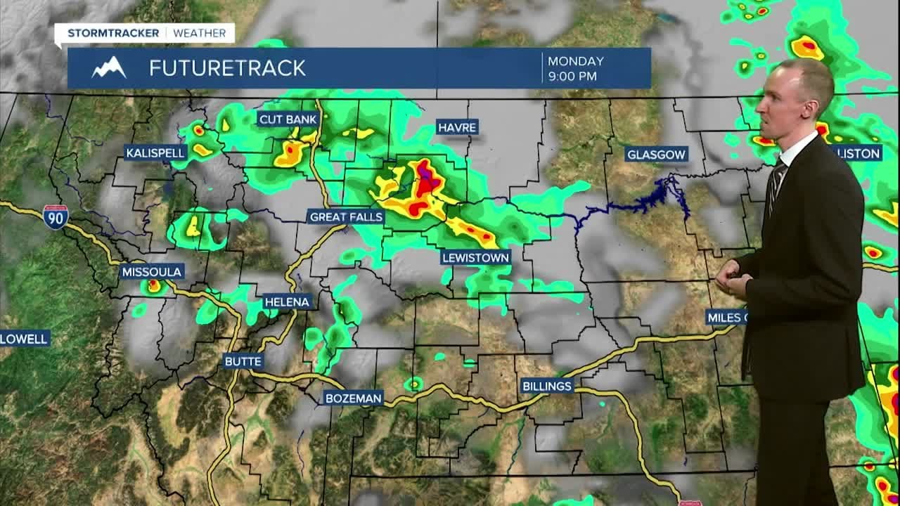 Daily chances of showers and thunderstorms through Wednesday - YouTube