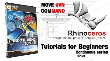 Rhino Tutorials for beginners | Rhinoceros 3D | Part 31 | Move UVN Command