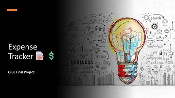 CS50x Final Project - Expense Tracker