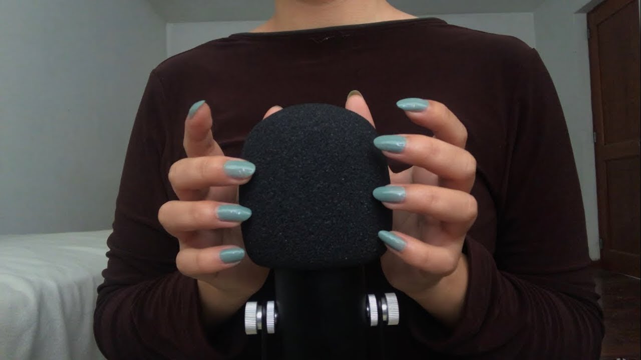 asmr fast and aggressive mic tapping and scratching 