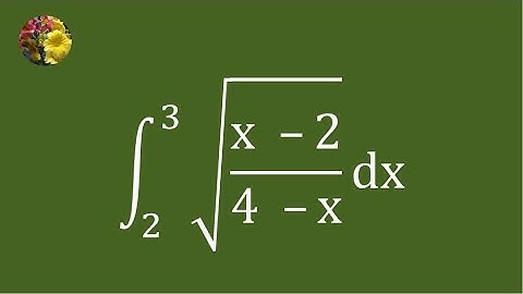 2nd method to evaluate the definite integral using basic techniques (Mis-625A)