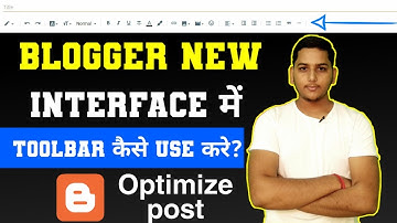 How to use blogger new dashboard toolbar in 2020 ! Blogger new interface setting ! Blogging by Niraj