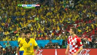 Brasil 2014 - Brasil 1-0 Croacia Resumen