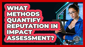 What Methods Quantify Reputation In Impact Assessment? - SecurityFirstCorp.com