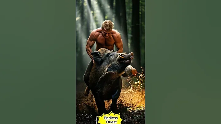 Raw Power in the Deep Forest – When Man Faces the Ultimate Challenge! 💪🌲🐗 #animals #armgame