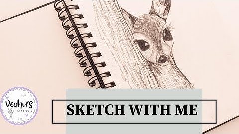How to draw Deer Fawn | Sketch tutorial #vedhusartstudio
