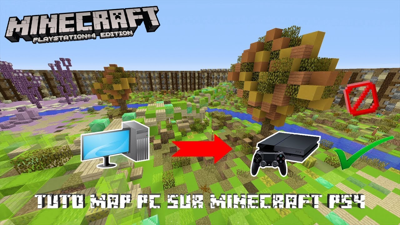 PARTAGEZ/IMPORTER DES MAP PC SUR MINECRAFT PS4 ?? - YouTube