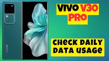 Vivo V30 Pro Check Wifi and Data Usage || Data usage setting || How to check daily data usage