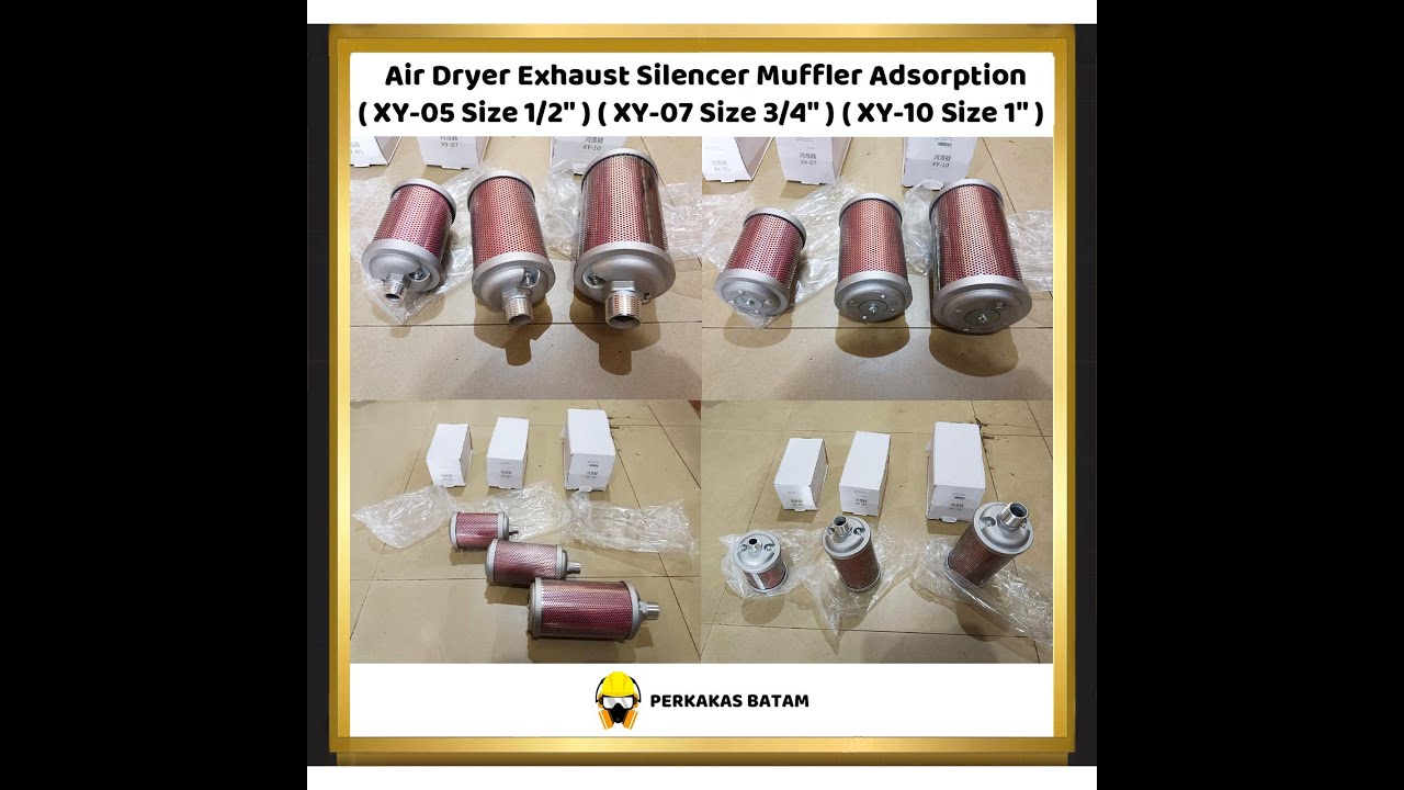 Air Dryer Exhaust Silencer Muffler Pump Compressor XY-05 1/2" DN15 XY-07 3/4" DN20 XY-10 1" DN25