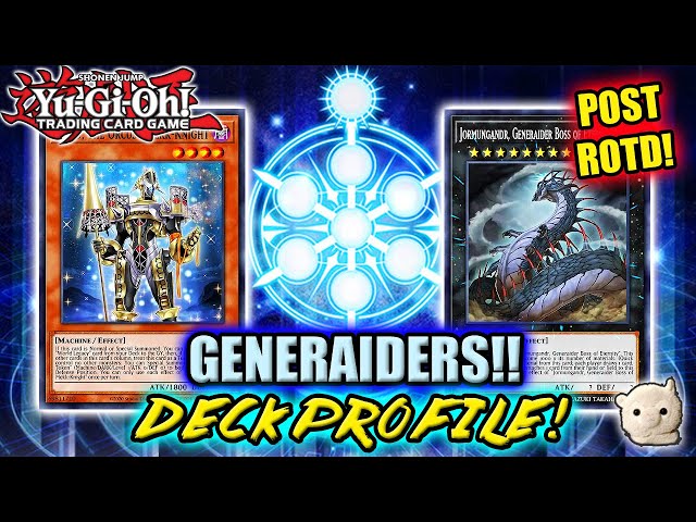 Yu-Gi-Oh! GENERAIDER DECK PROFILE! W/ TEST HAND + COMBO TUTORIAL!! POST  ROTD! GENERATING SOME HEAT!! - YouTube