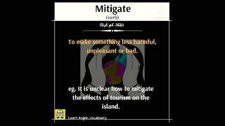 Mitigate Learn English Vocabulary