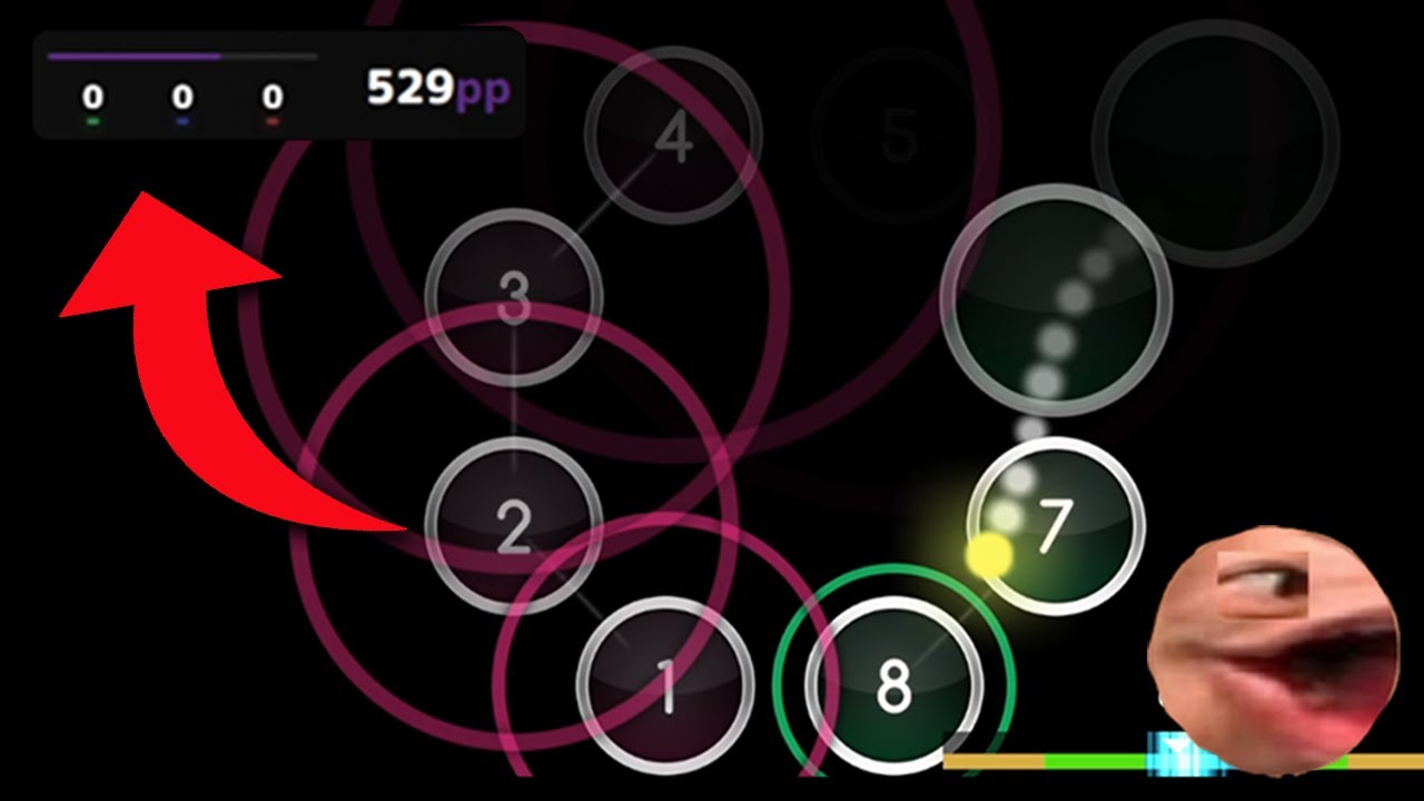 my first 500pp in osu?