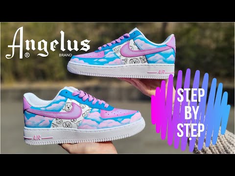 How to paint custom sneakers like a pro. Thank you Angelus Direct