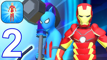 Super Hero Fight Battle - Gameplay Walkthrough Part 2 Tutorial Levels 14-16 (iOS, Android)