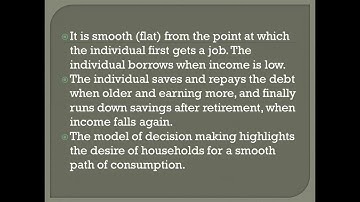 Why is Consumption smooth?