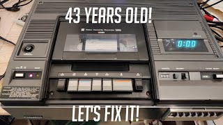Vintage Tech: PANASONIC NV-8600 (1978) VHS VCR - FIRST PAL VCR from PANASONIC - Repair / Restoration