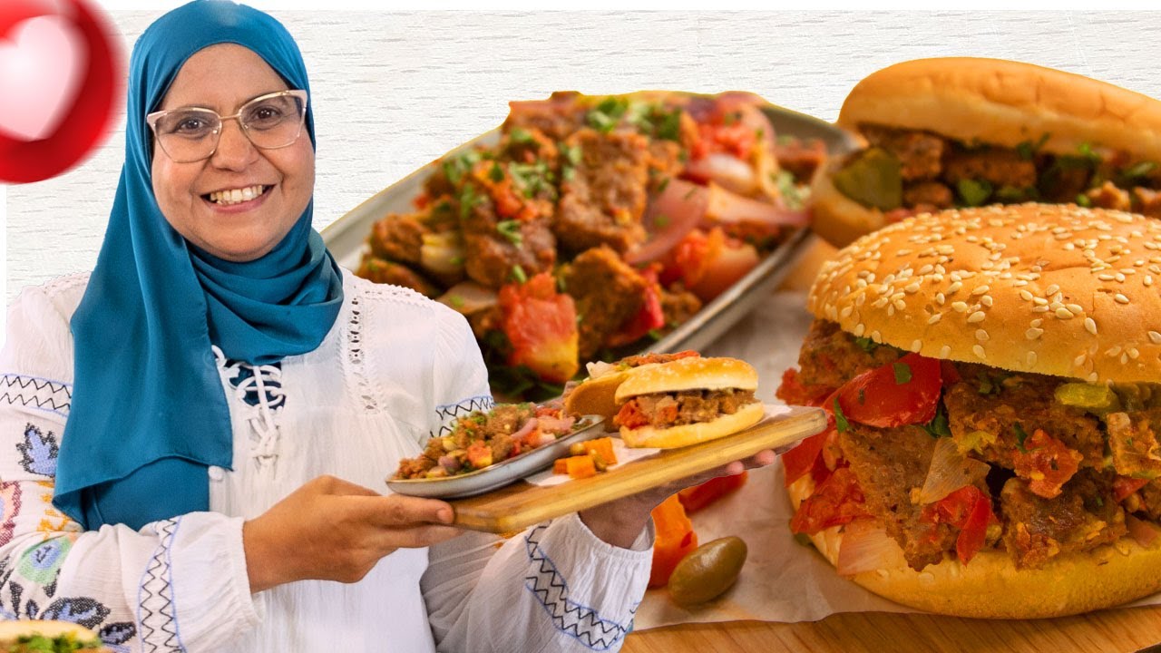 شاورما اللحم المفروم بطريقة ابلة منال