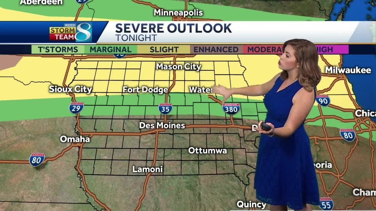 Storm chances arrive with incoming cold front - YouTube