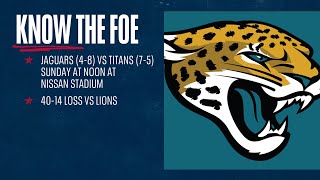 Week 14 vs. Jacksonville Jaguars | Know the Foe