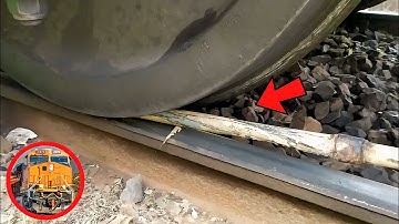 Train Vs. 100 years old Steel Pipe Experiment OMG 😳 || Train Experiments @TrainExperiments