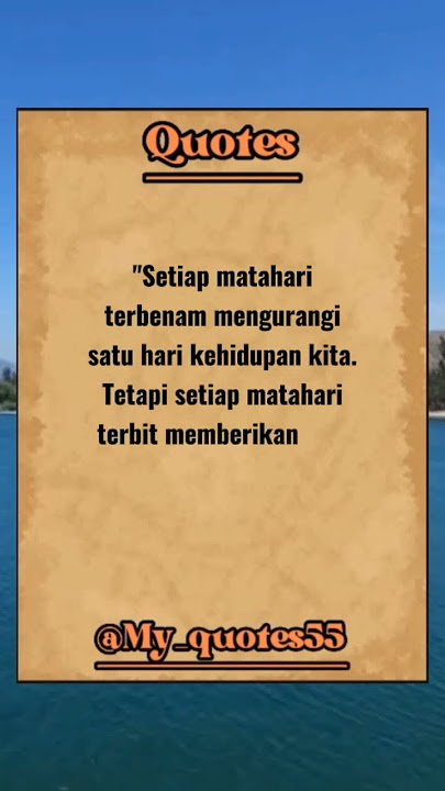 Kata bijak, Setiap matahari terbenam. #katakatabijak #inspirasi #motivasi
