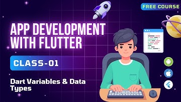 Flutter Course Bangla || Dart Variables & Data Types || Dart Programming || TekniumSoft