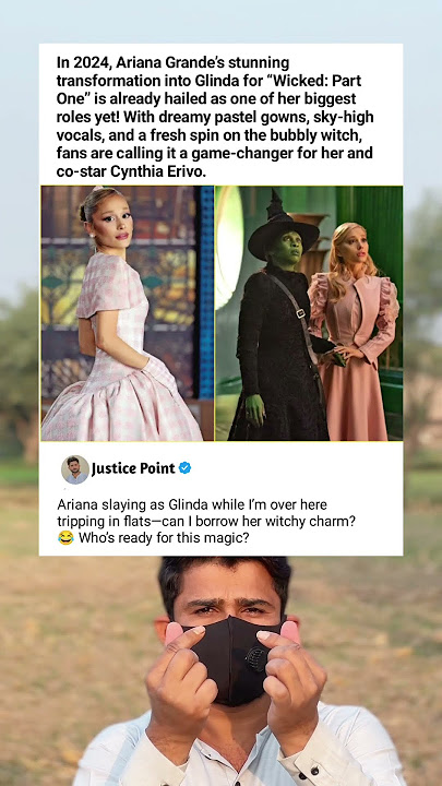 Ariana as Glinda is SERVING Magic & Vocals 😍 Wicked’s Biggest Glow-Up Yet! 🔥#memes#shortsvideo