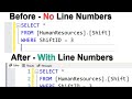How To Show Line Number in SQL Server ?
