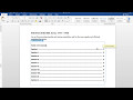 How To Create Table Of Contents In Word