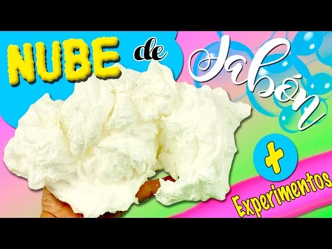 NUBE de JABÓN * EXPERIMENTOS caseros con jabón