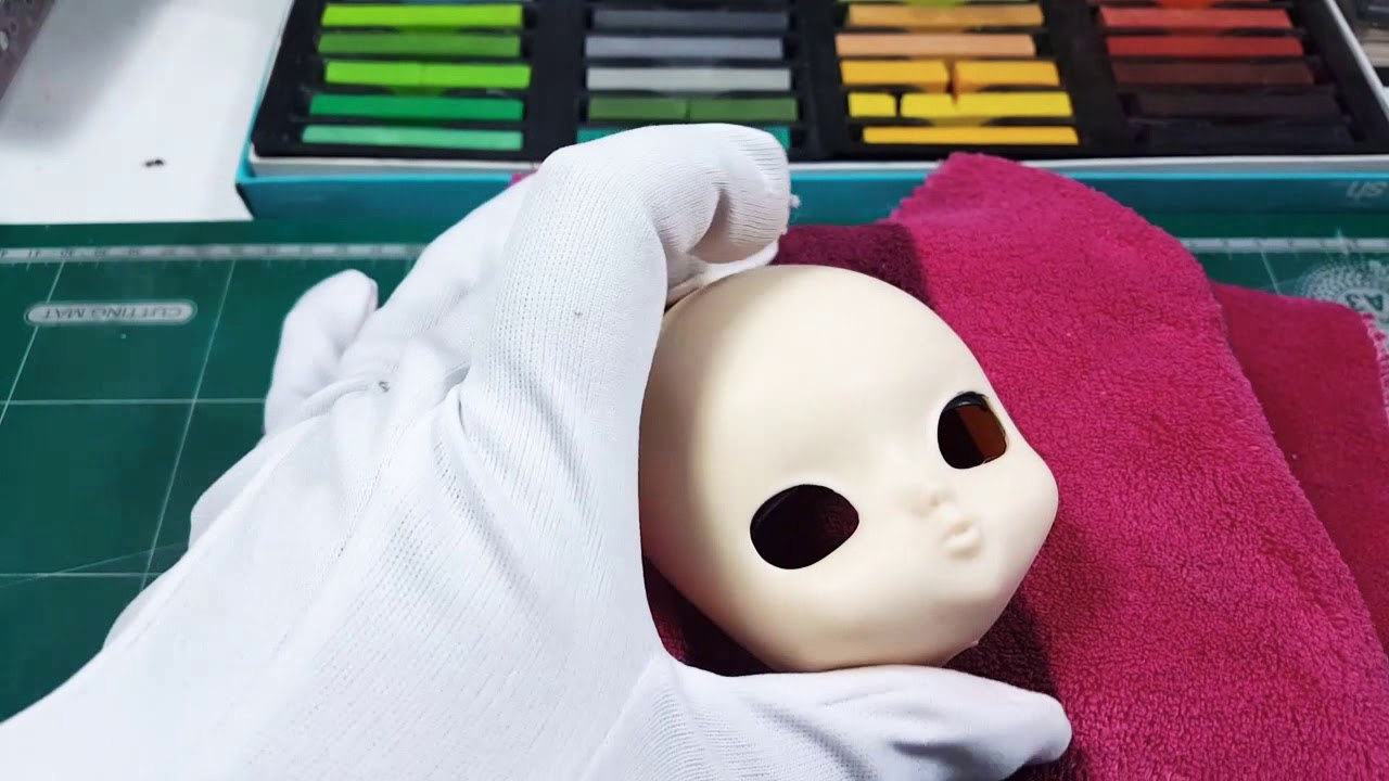 How to draw doll eyebrow มาวาดคิ้วและขนตากันค่ะ