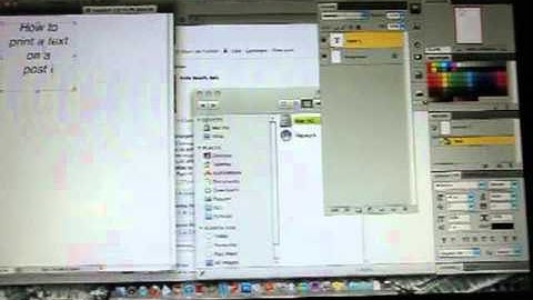 Printing on Post-It Tutorial