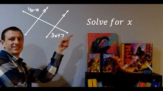 Two Parallel Lines Being Cut by a Transversal! Given Two Unknowns, Solve for x!