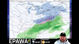 Daily forecast video Monday December 6th, 2021