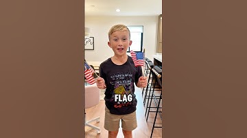 Levi teaches Ivy about the American Flag! 🇺🇸