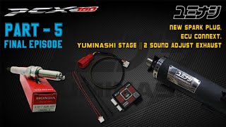 PCX160 | Installing the Yuminashi Sound Adjust Exhaust / ECU CONNEXT & body panels |  FINAL EPISODE