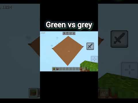 green vs grey #minecraft #gaming