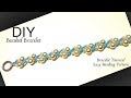 DIY Beaded Bracelet. Beading pattern for DIY Jewelry-Beginner beading tutorial