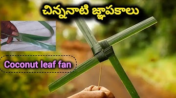 Fan with Coconut leaf | childhood memories | diy | crafts | easy making 2025