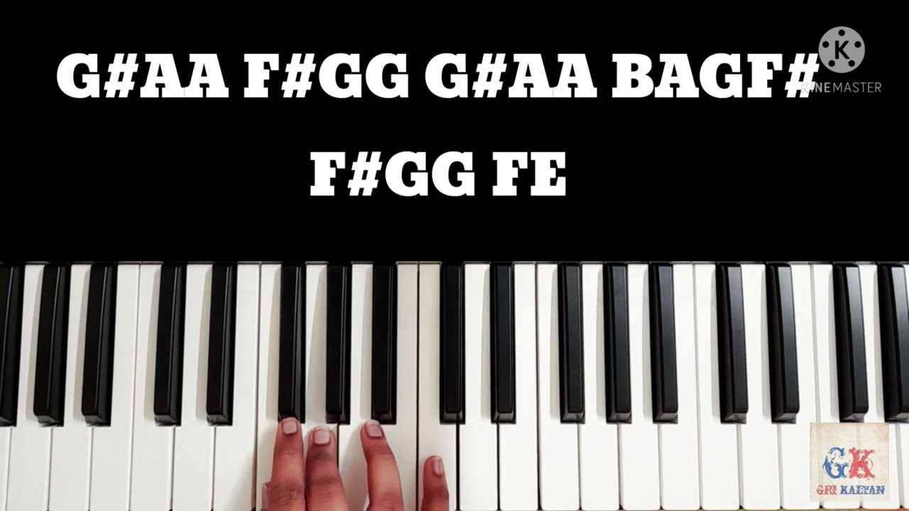 Kannamma song l Piano notes l Gri Kalyan