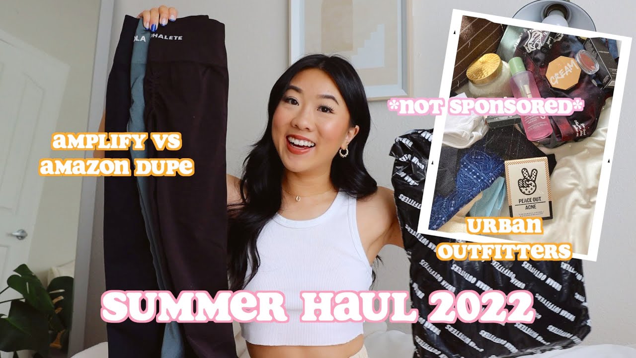 SUMMER HAUL 2022 Aritzia + Urban, Amplify vs Amazon dupe, summer