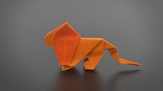 Easy Origami Lion - Instructions in English (BR) - REMAKE