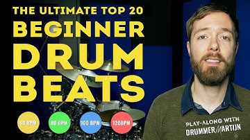 The Top 20 Basic Drum Beats - 60 BPM part 1