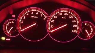 Subaru Legacy WR-Limited red dashboard