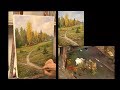 Тропинка. Работа с ограниченной палитрой. Как нарисовать русскую осень. Oil painting. Landscape