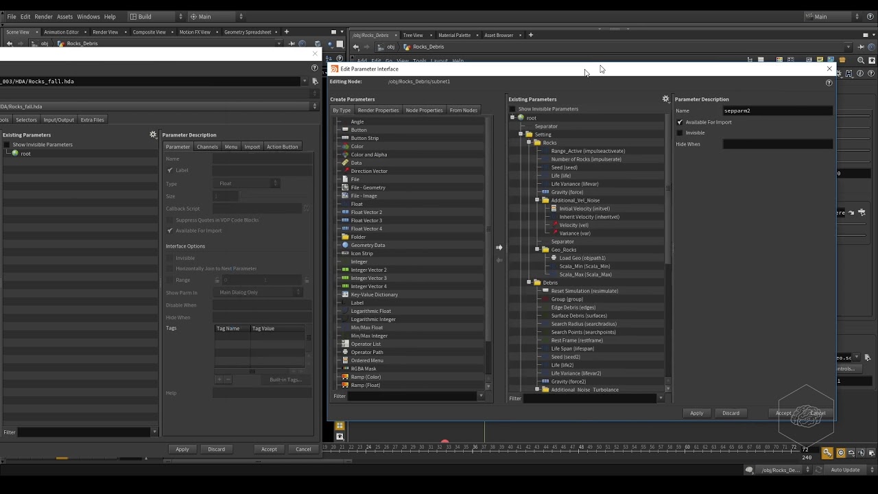 myTips Houdini Digital Asset Copy Parameters - YouTube