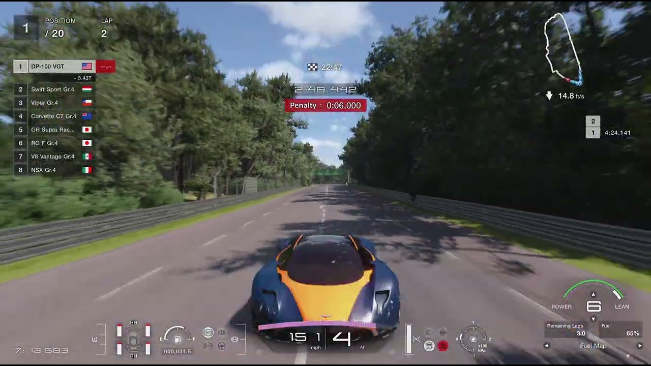 Gran Turismo 7 - Weekly Challenge - World Touring Car 700 - 24 Heures du Mans RT - DP-100 VGT - GT7