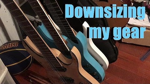 DOWNSIZING MY GUITARS AND RECORDING GEAR