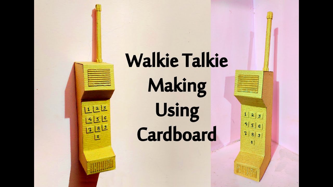 How To Make Walkie Talkie Making Using Cardboard Box |Walkie Talkie