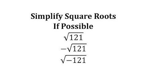 Simplify Square Roots, If Real